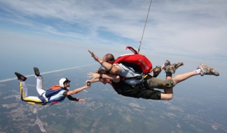  Salto tándem en las Landas 